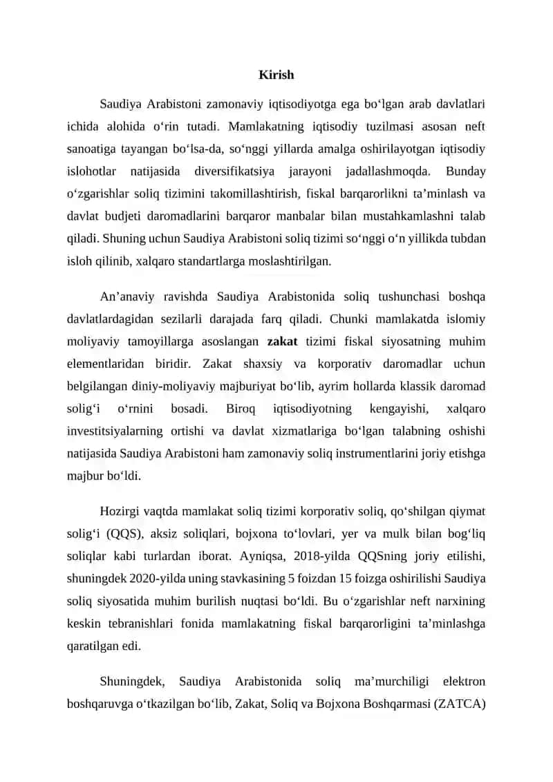 Saudiya Arabistoni soliq tizimi 2