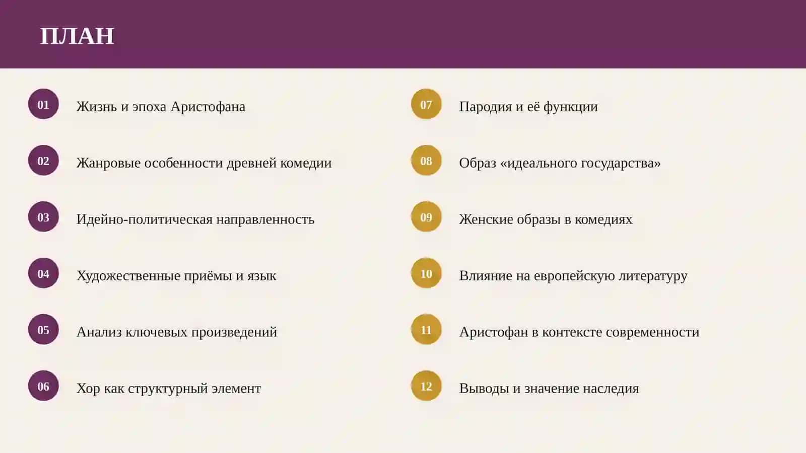 Творческий метод Аристофана 2