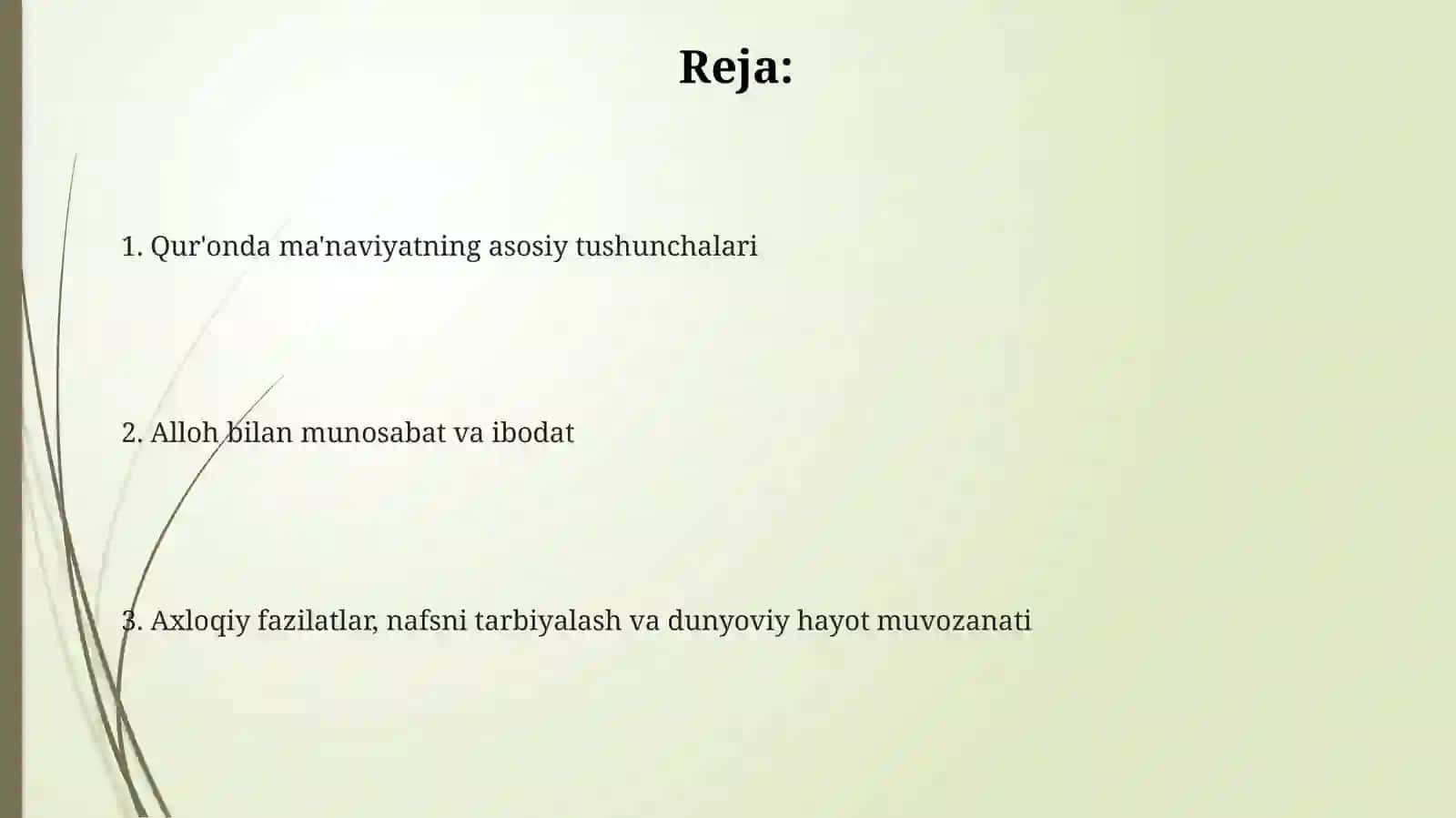 Ma'naviyat masalalar 2