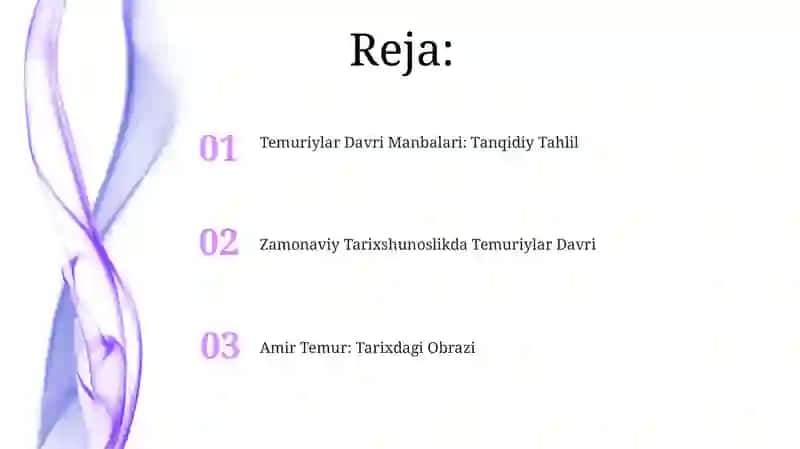 Temuriylar Davri Manbalari: Tanqidiy Tahlil 2