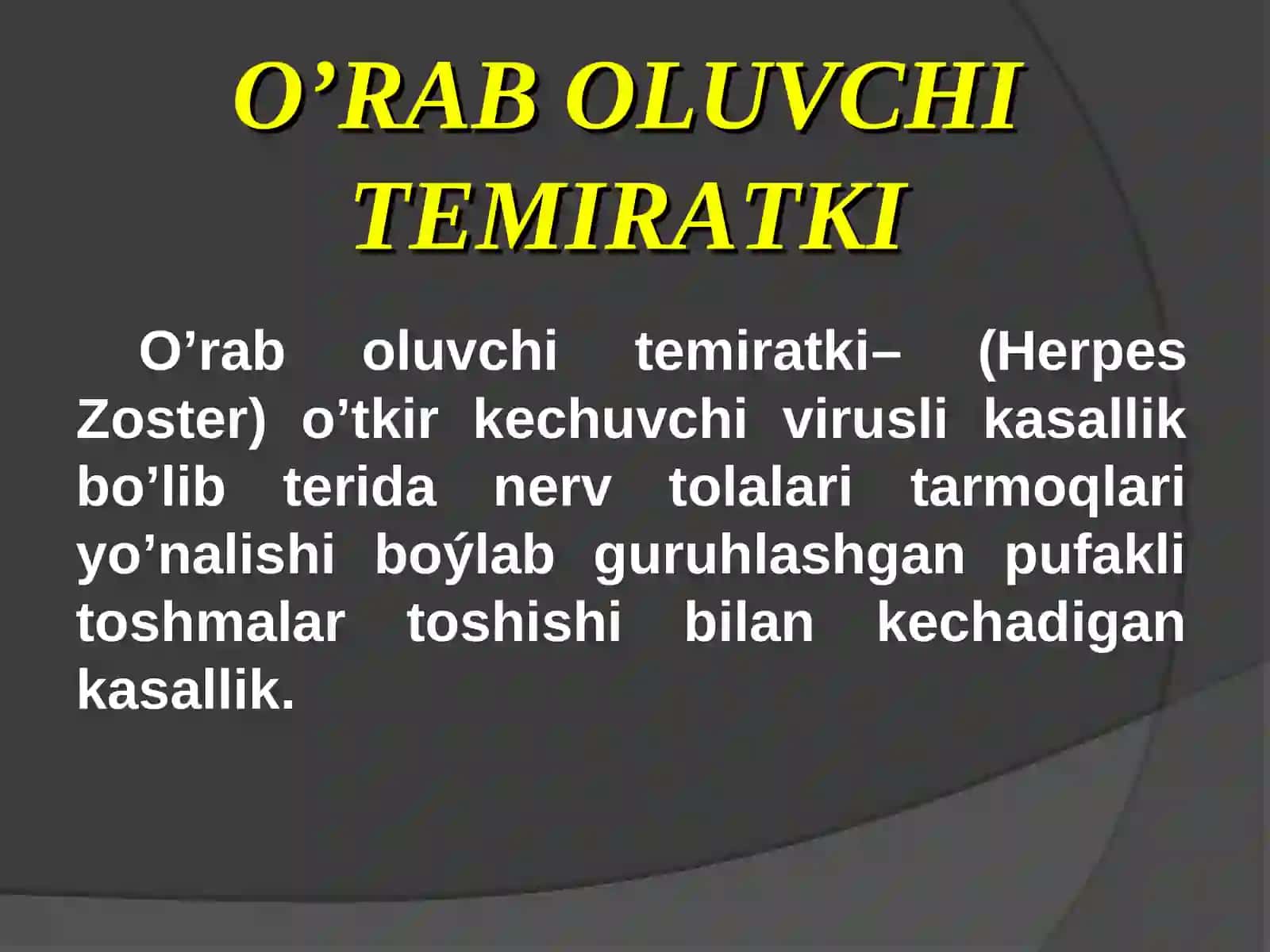 O’RAB OLUVCHI TEMIRATKI 2