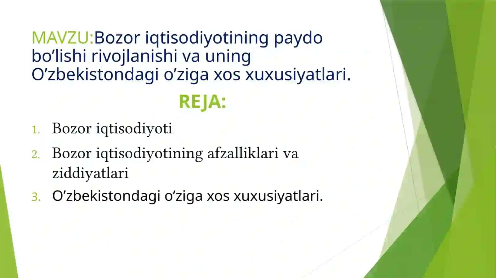 Bozor iqtisodiyoti 2