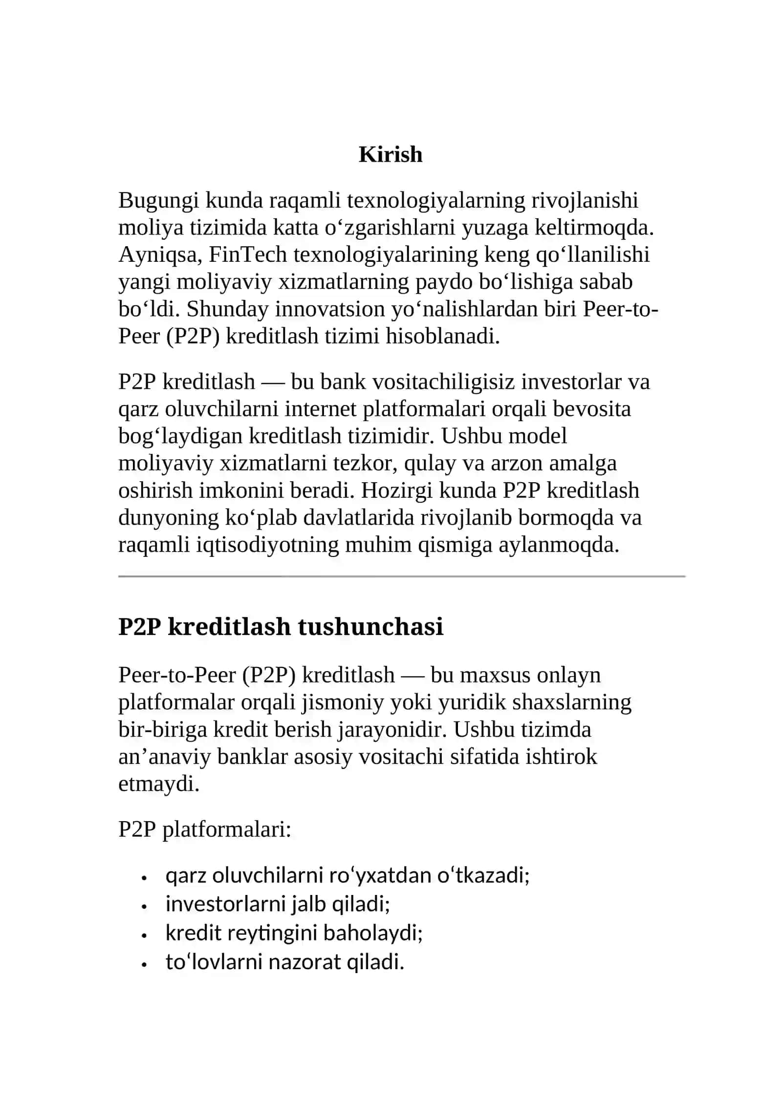 PEER-TO-PEER (P2P) KREDITLASH 2