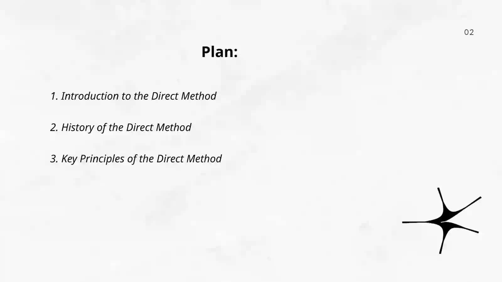 The Direct method 2