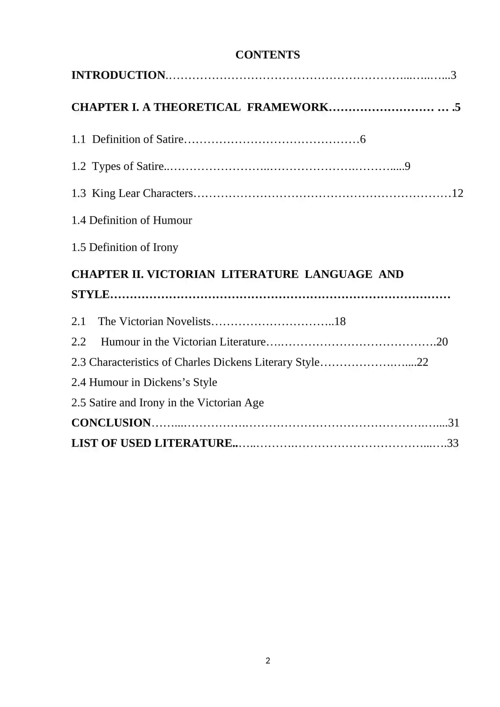 FEATURES OF SATIRE IN THE NOVELS OF CHARLES DICKENS 2