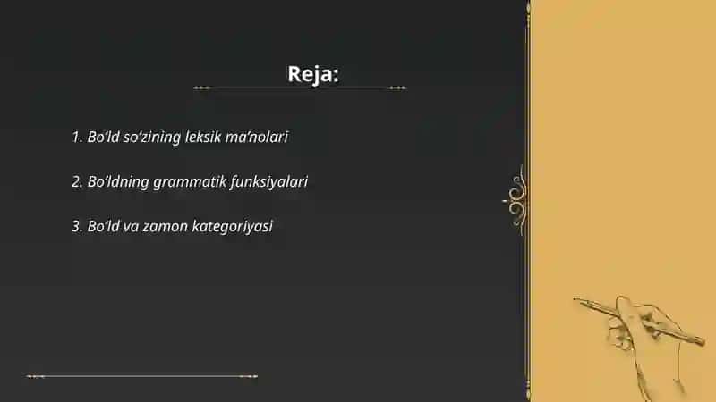 Bo’ldning leksik ma’nolari 2