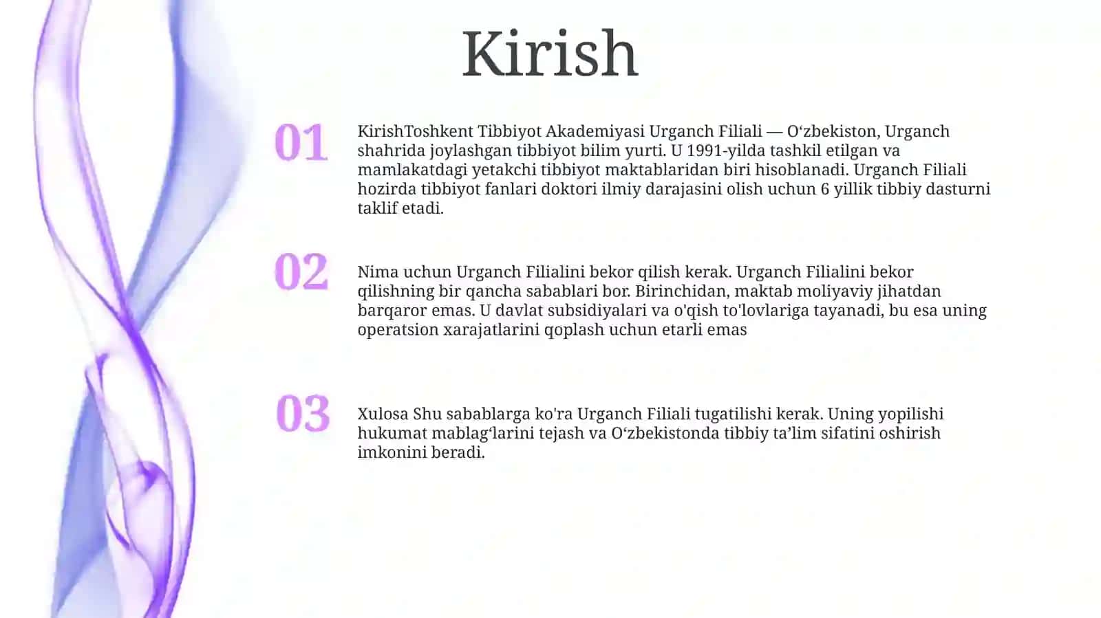 Toshkent Tibbiyot Akademiyasi Urganch Filiali Bolishi Kerak Birinchi Varaqi 2
