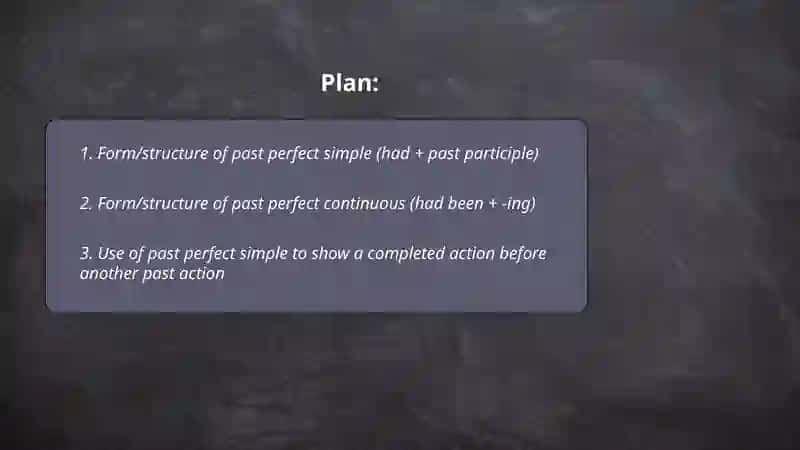 Past Perfect Simple and Past Perfect Continuous 2