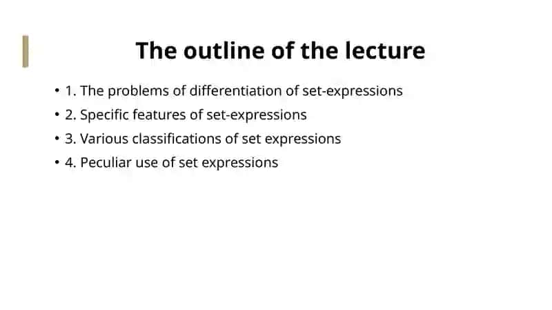 Set expressions 2