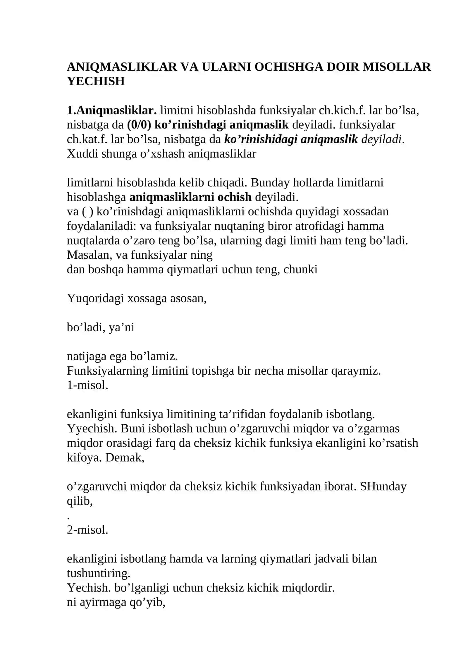 Aniqmasliklar Va Ularni Ochishga Doir Misollar Yechish 2