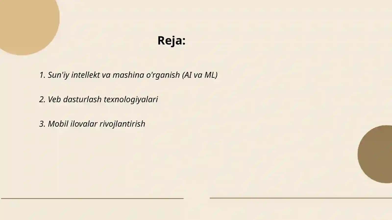 Zamonavi dasturlash tillari va texnalogiyasi 2