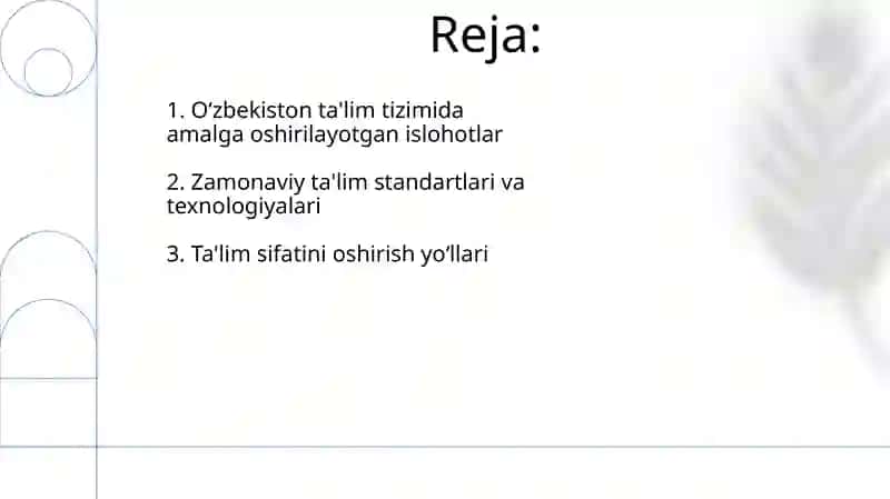 Oʻzbekistonda taʼlim tizimi islohotlari 2