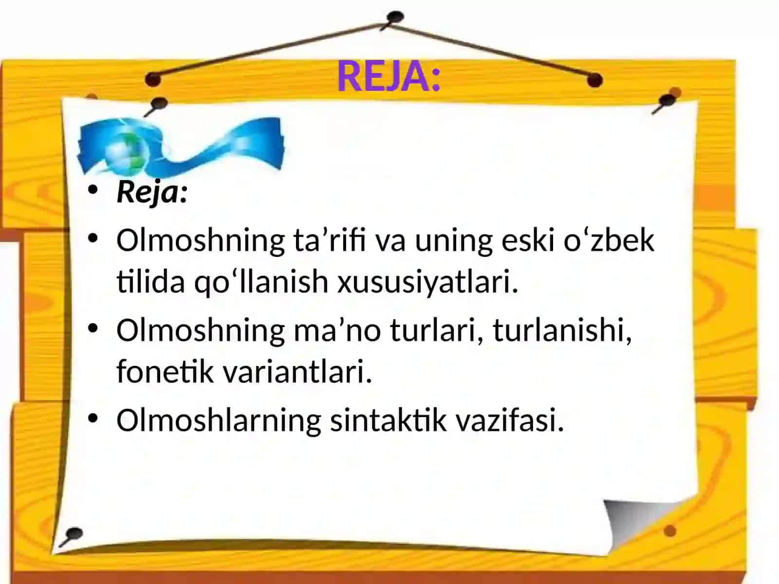 Olmosh so‘z turkumi 2