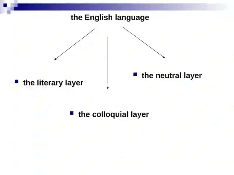 Stylistic Classification of the English Vocabulary 2