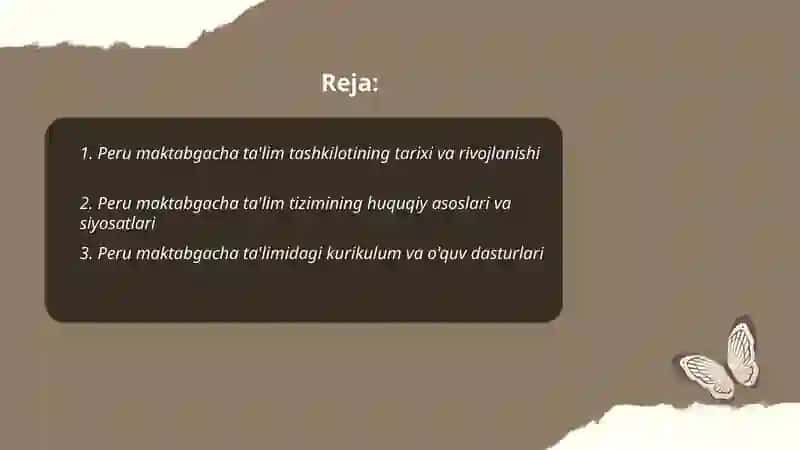 Peru maktabgacha ta'lim tashkiloti 2