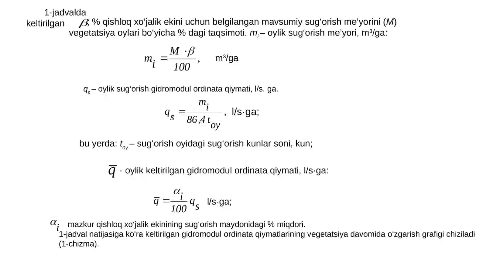 Keltirilganidromodulordinategrafigini tuzish 2