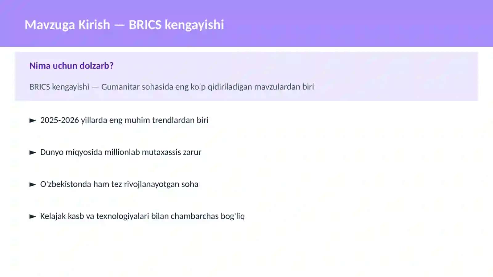 BRICS kengayishi 2
