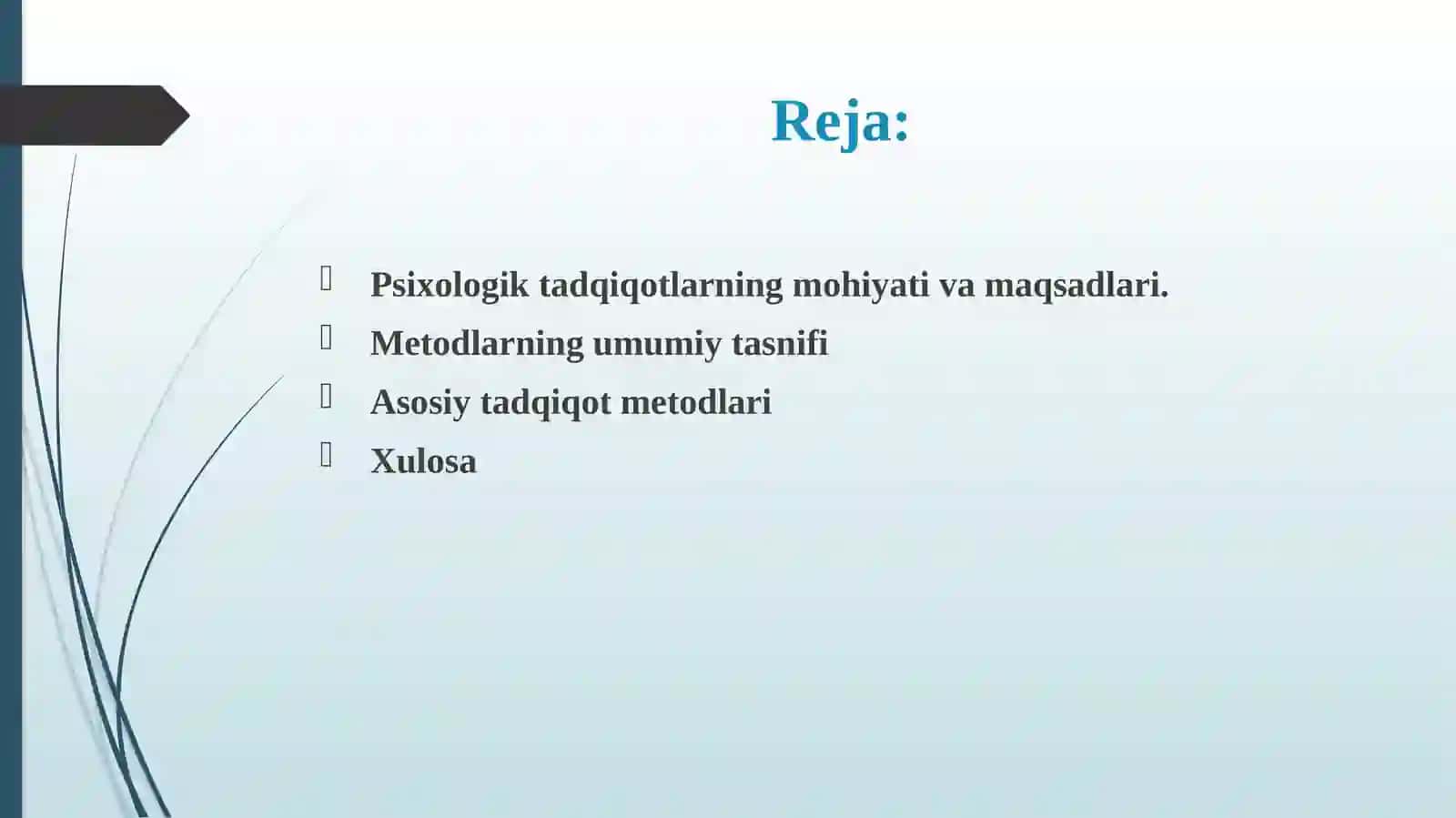 Psixologiyaning tadqiqot metodlari 2