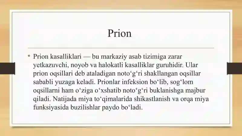 Prion kasalliklari 2