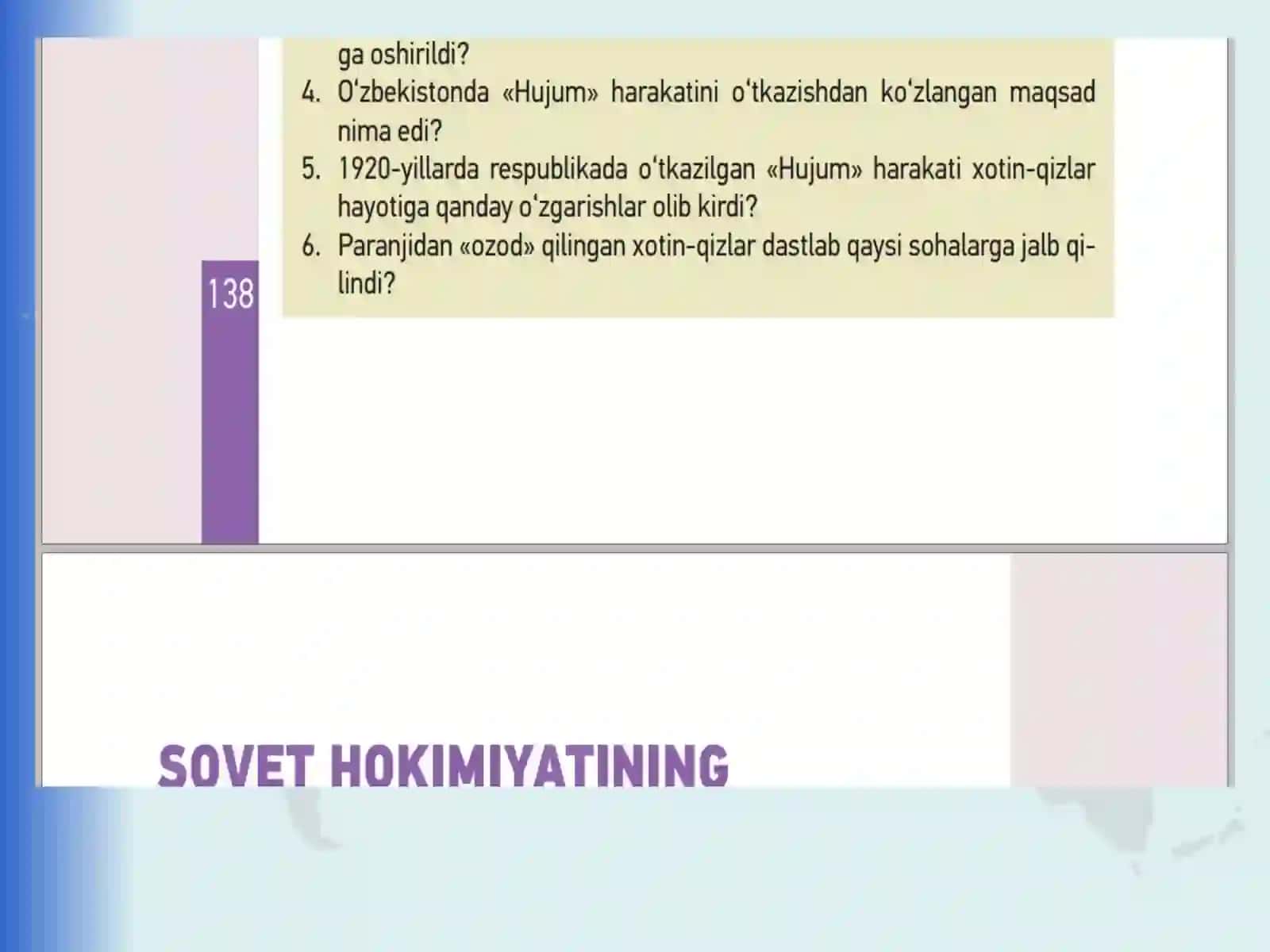 10-sinf O’zbekiston tarixi darsligi asosida 14-mavzu 2