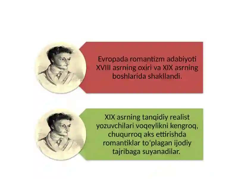 PPT XIX asr  Romantizm adabiyoti 2