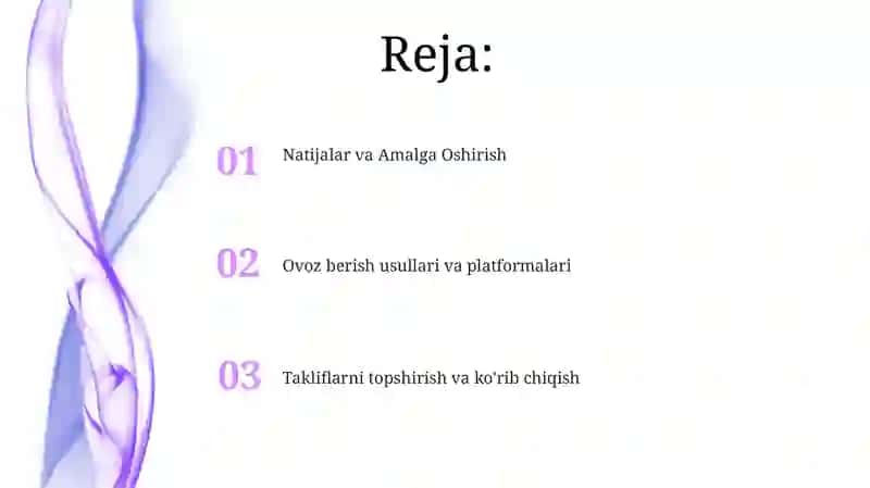 Ovoz berish jarayoni 2