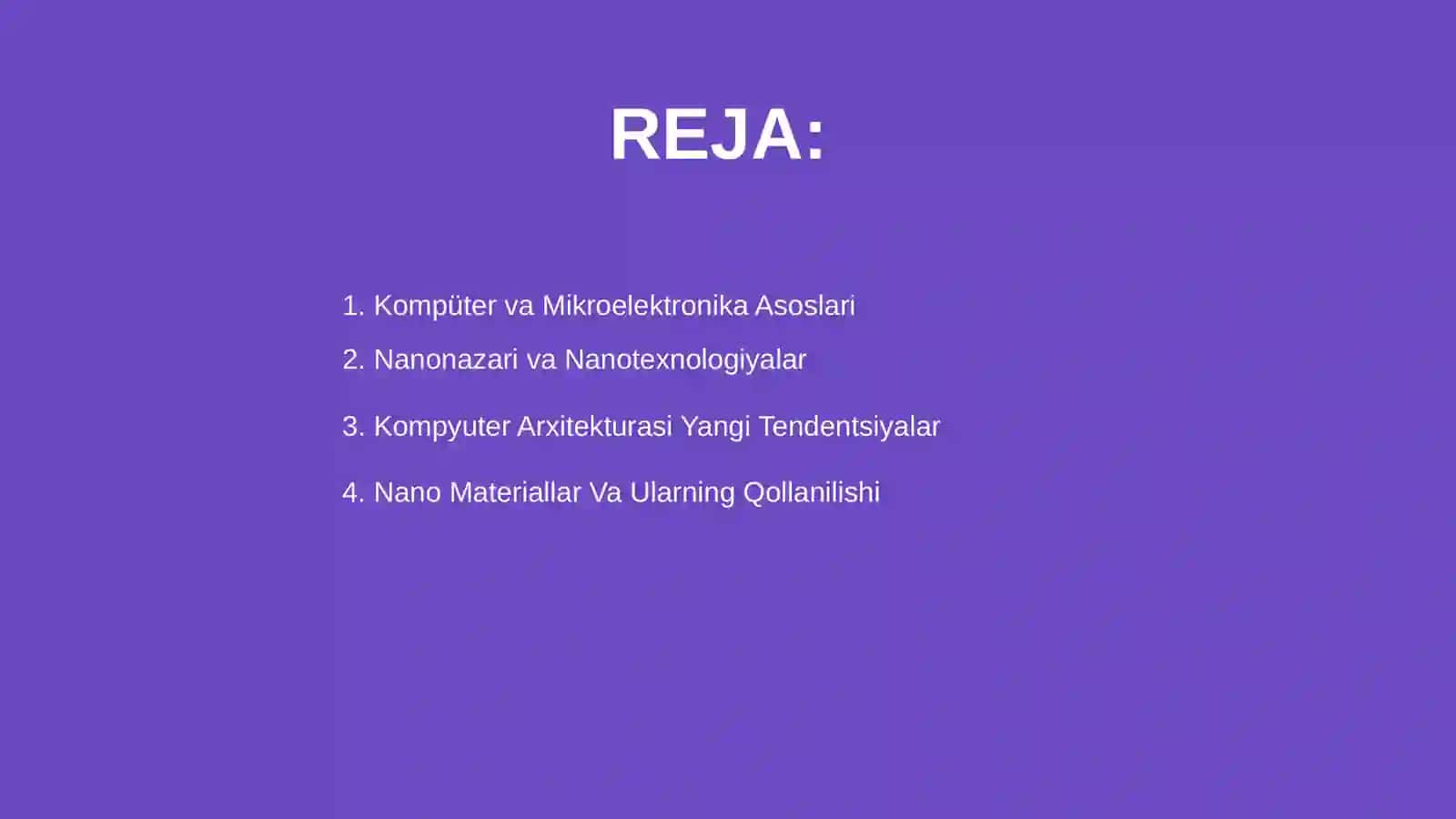 Nanonazari va Nanotexnologiyalar 2