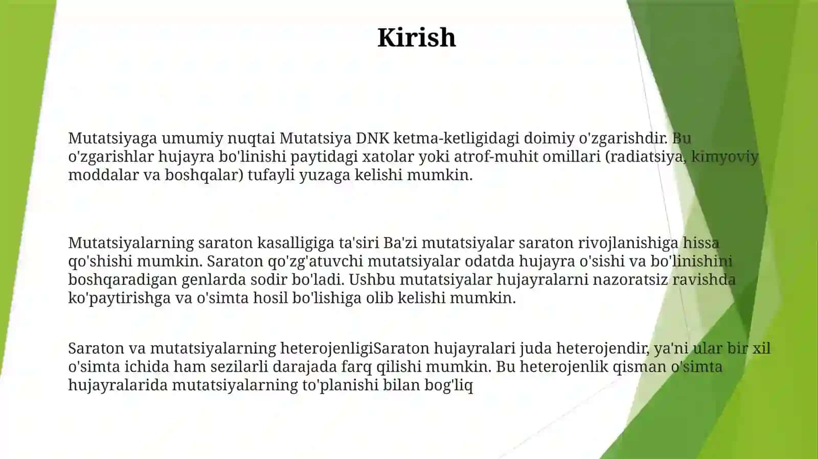 Mutatsiya Va Konserogenez 2