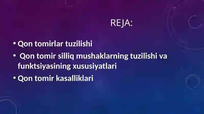 Tomirlar tonusining boshqarilishi 2