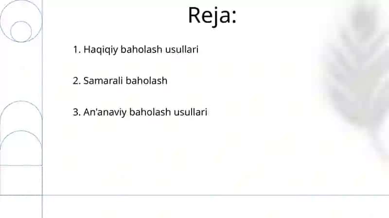 Texnologiya yordamida baholash usullari 2