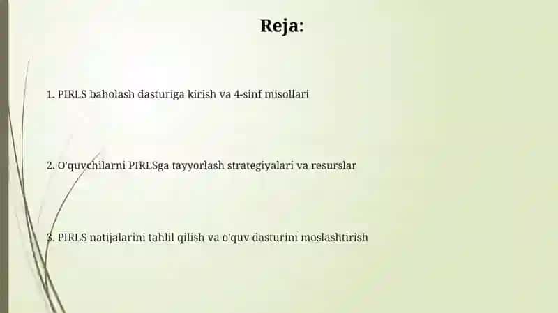 PIRLS baholash dasturiga tayyorlash (4-sinf misolida) 2