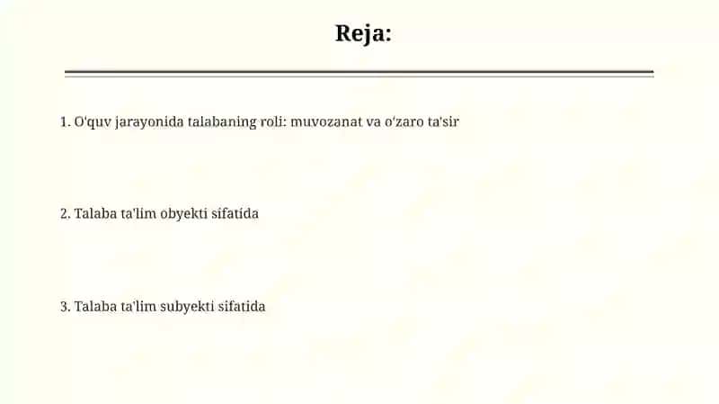 Oʻquvchi shaxsi tarbiyasining obyekti va subyekti 2
