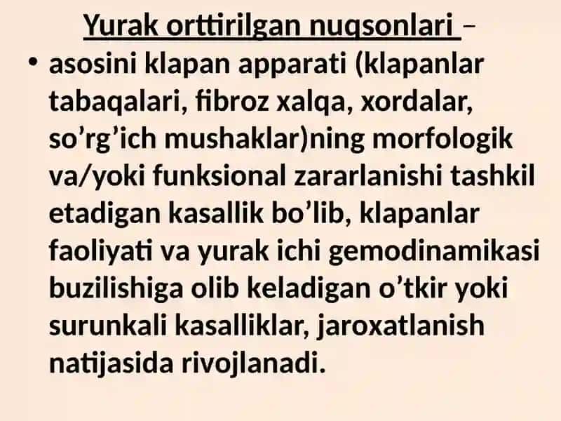 MITRAL KLAPANYETISHMOVCHILIGI 2