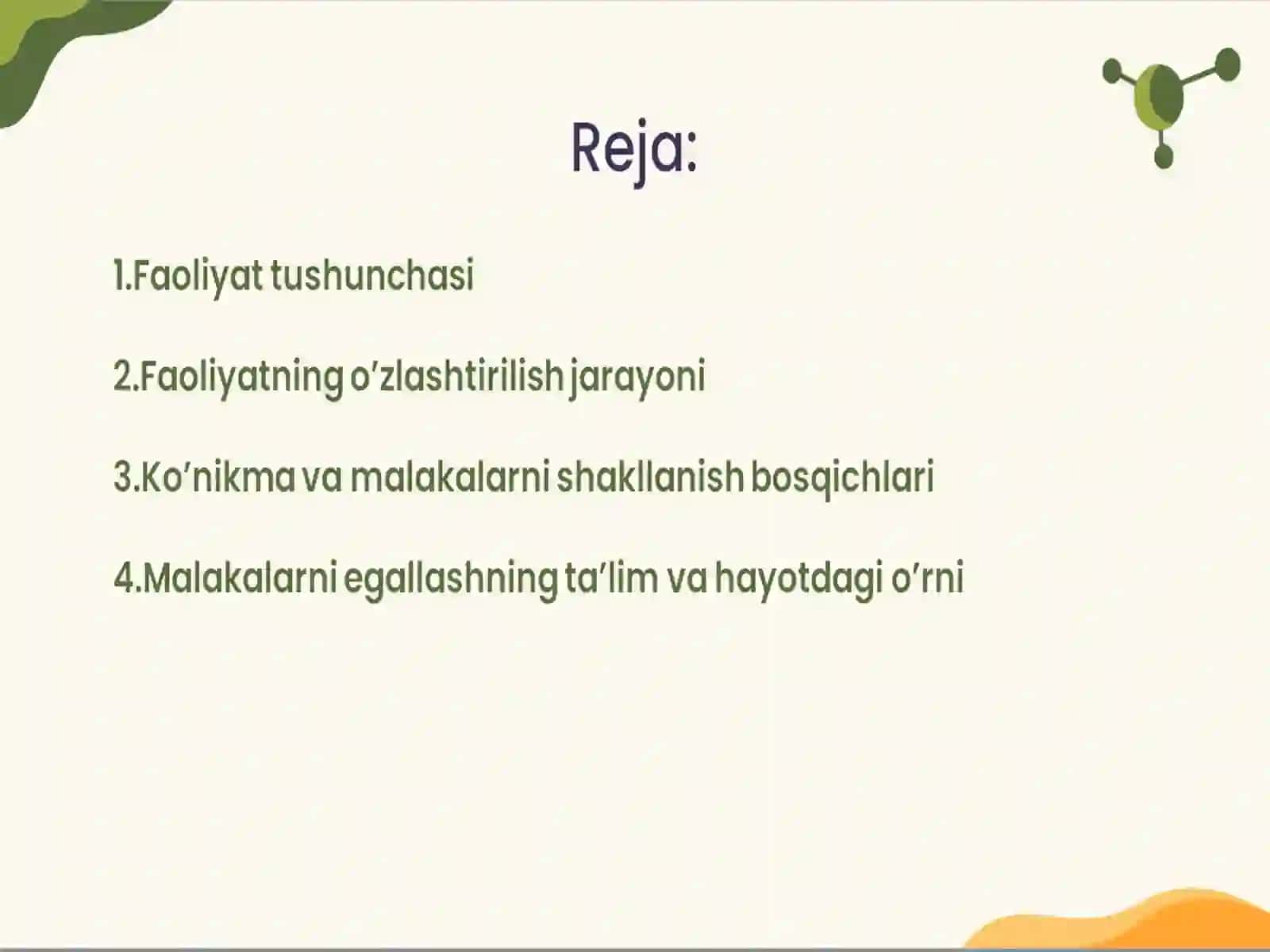 psixologiya fani boʻyicha slayd 2