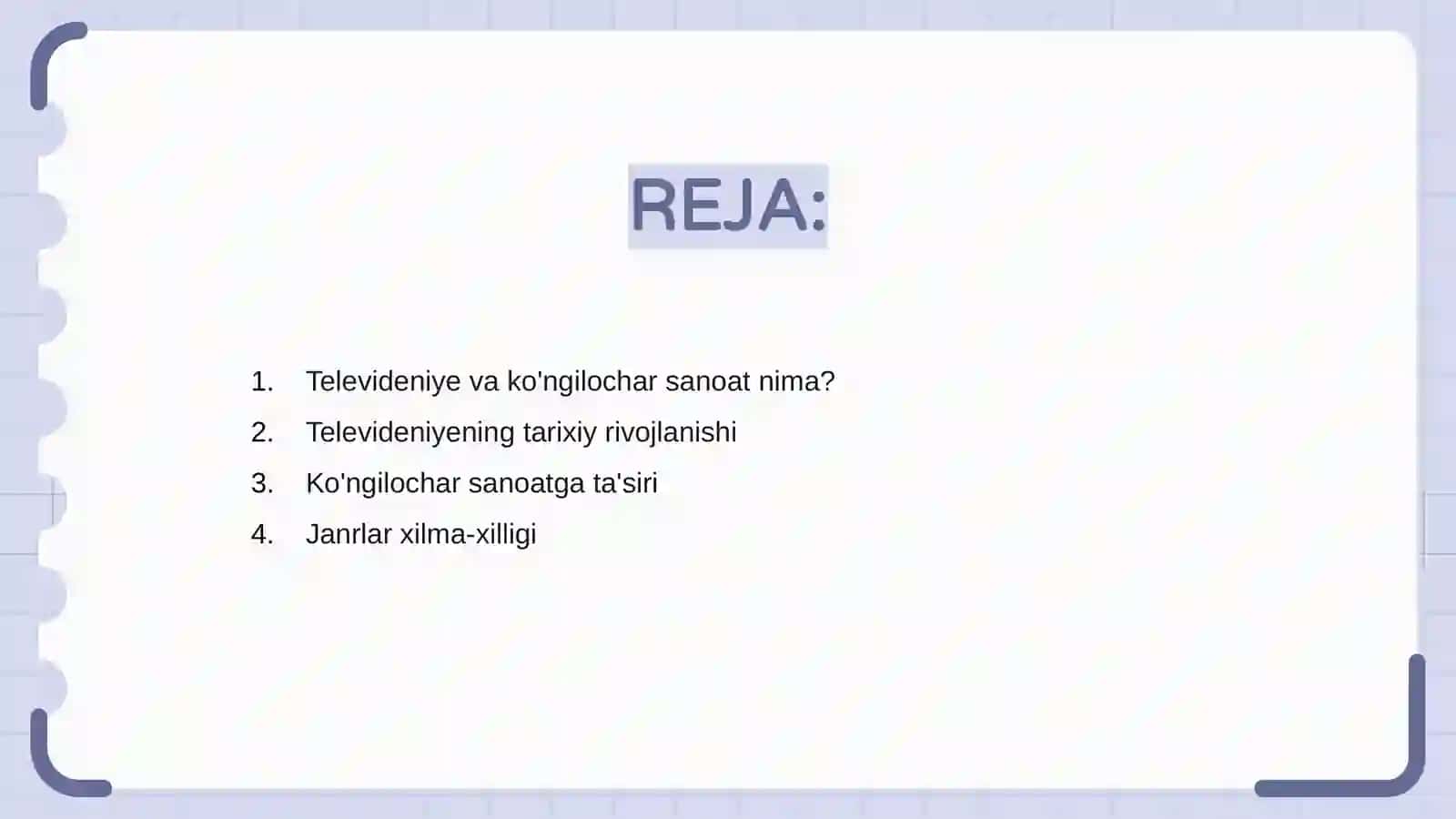 Televideniye va ko'ngilochar sanoat 2
