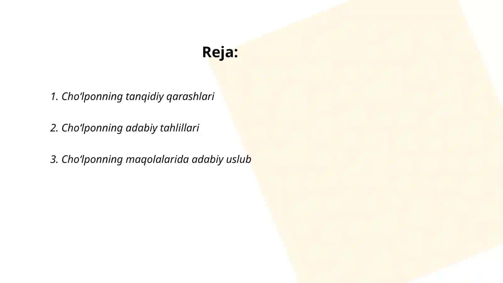 Choʻlponning adabiy-tanqidiy maqolalari tahlili 2