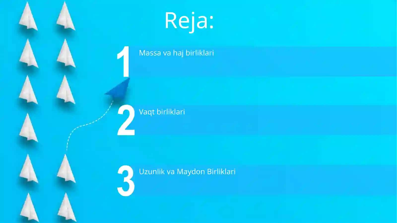 Vaqt va uzunlik birliklari 2