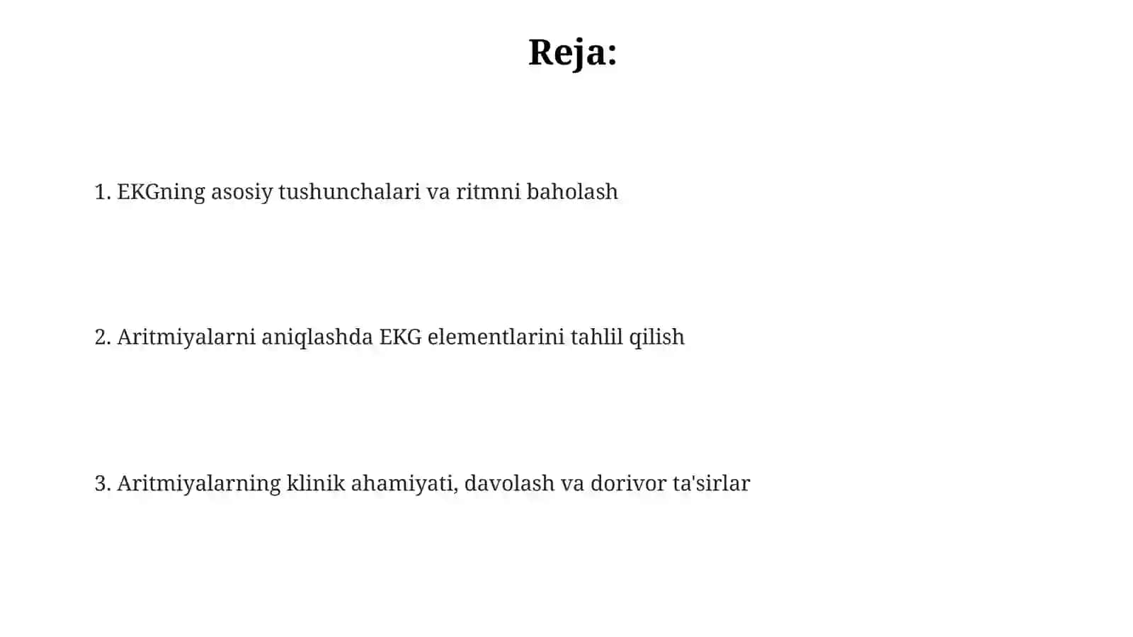 Aritmiyalarda EKG interpretatsiyasi 2
