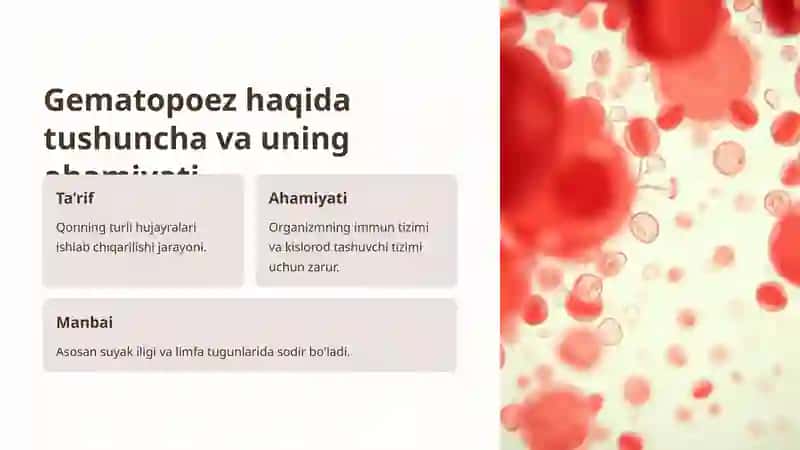 Gematopoez nazariyalari. 2