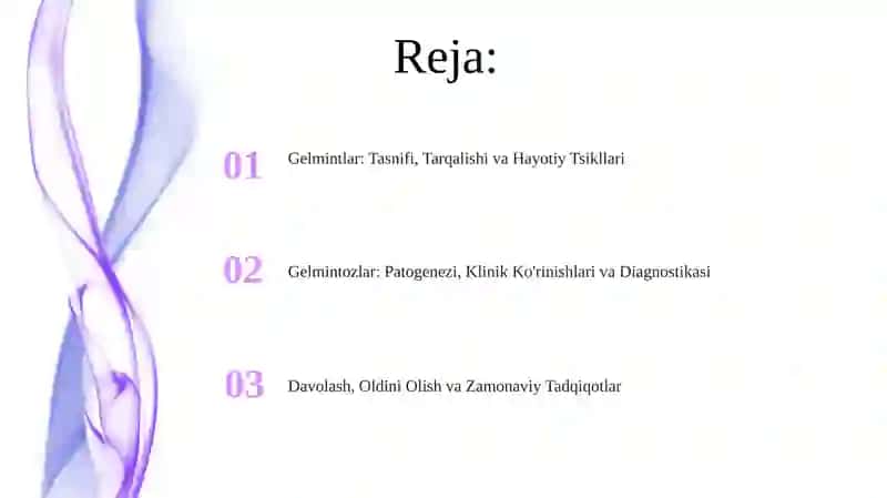 Gelmimtlar va odam parazitlari 2