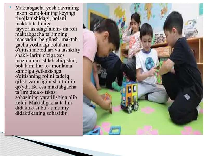 Maktabgacha ta'lim didaktikasi 2