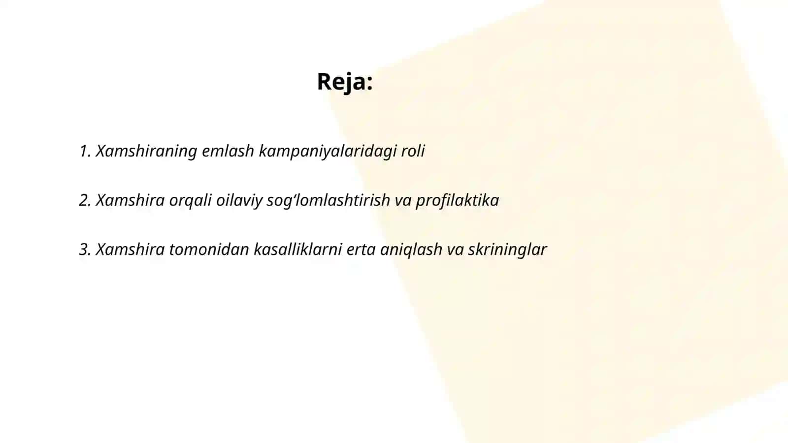 Profilaktikada xamshira roli 2
