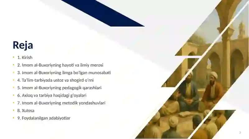 Imom al-Buxoriyning pedagogik g‘oyalari 2