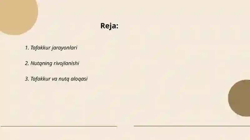 Tafakkur va nutqning psixologik tavsifi 2