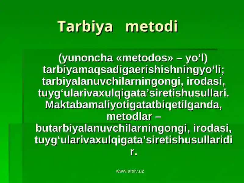 Tarbiyametodi 2