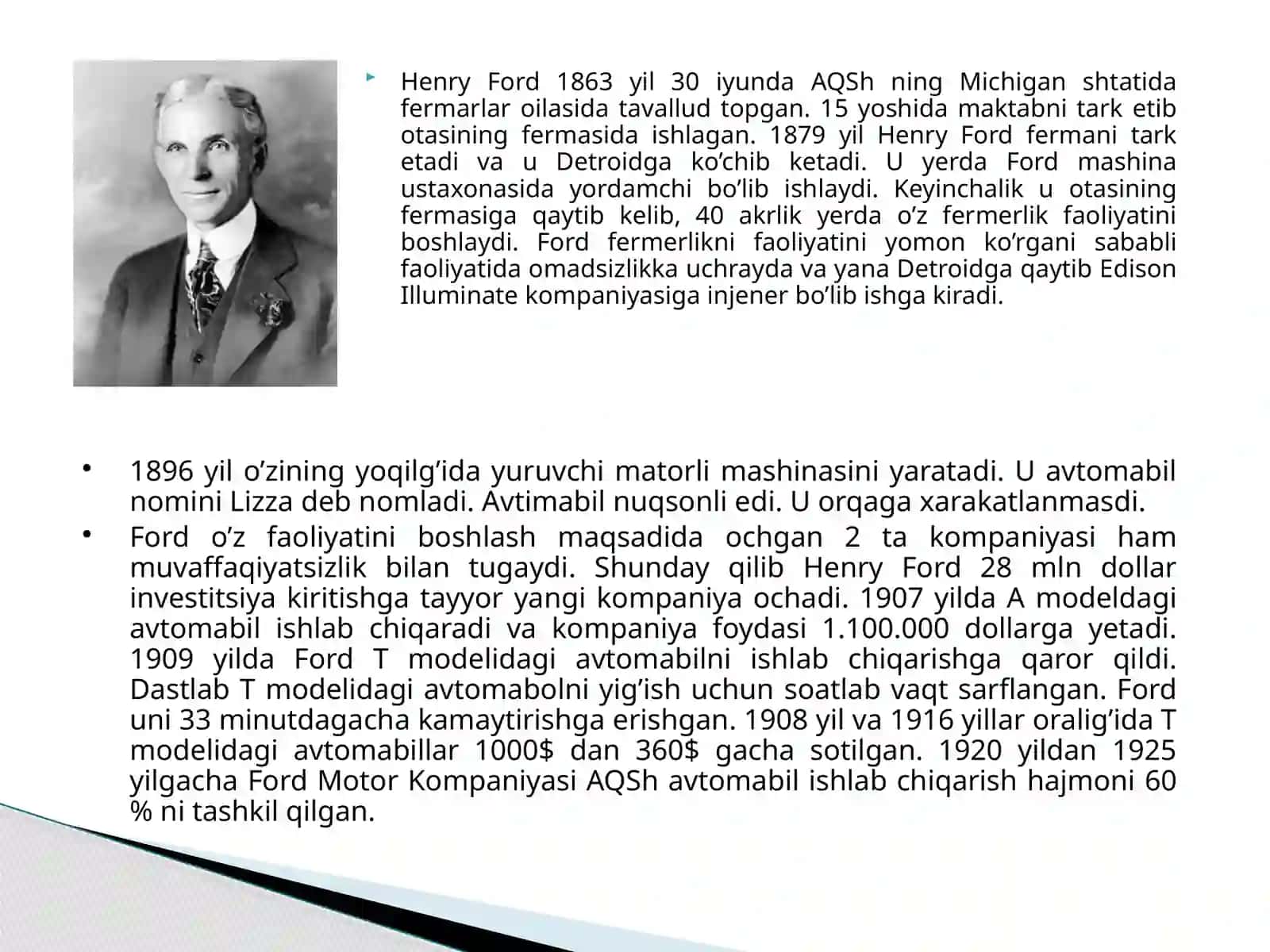 “Ford”kompaniyasi 2