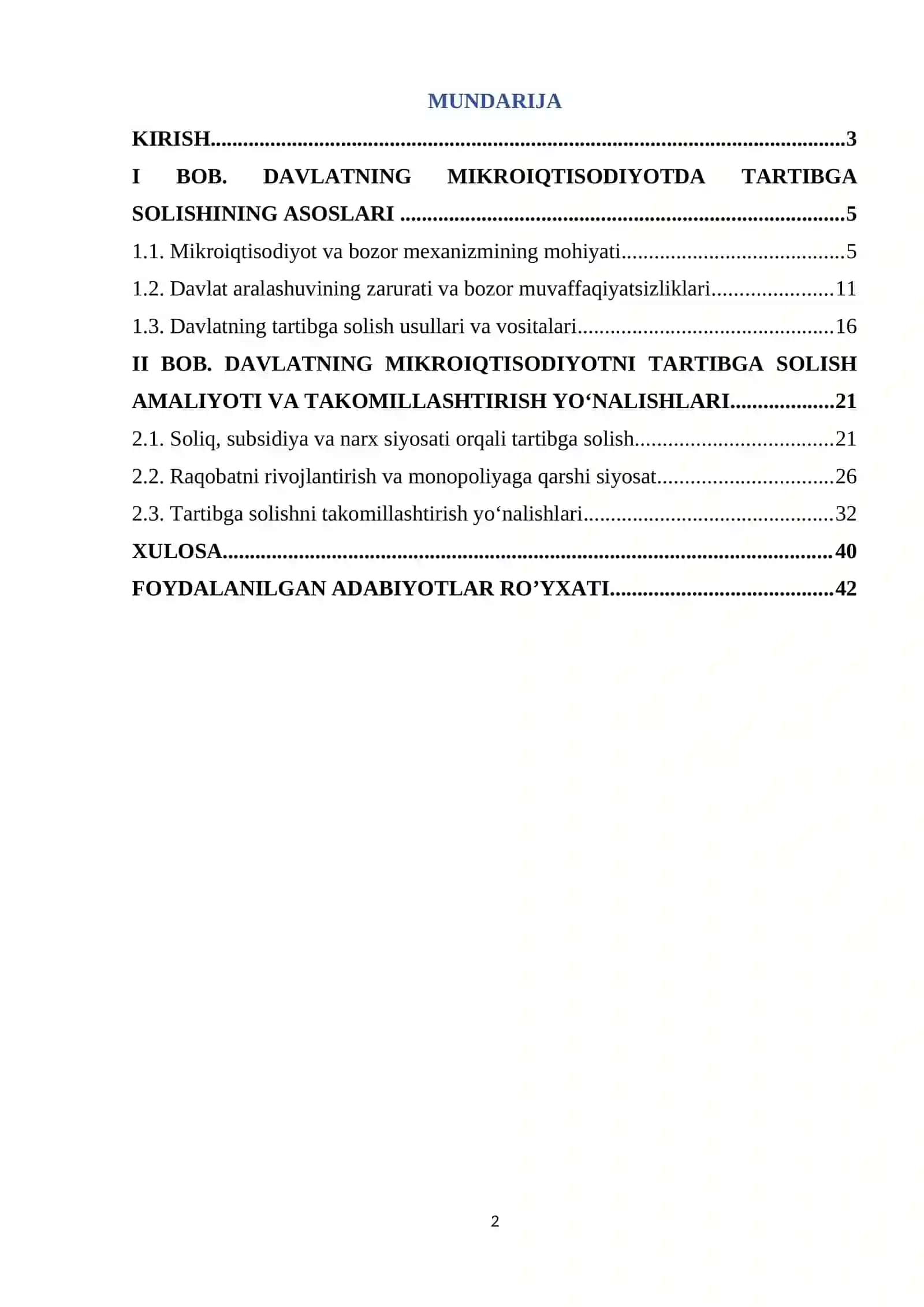 Davlatning mikroiqtisodiyotdagi tartibga soluvchi roli 2