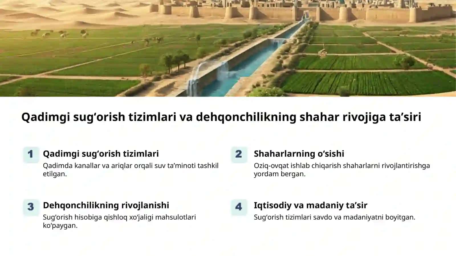 Oʻrta Osiyo shaharlari: tarixiy kelib chiqishi 2