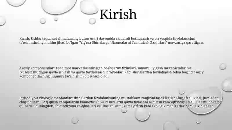 Yig'Ma Shinalarga Ulanmalarni Tnlab Ulash Zanjirlari 2