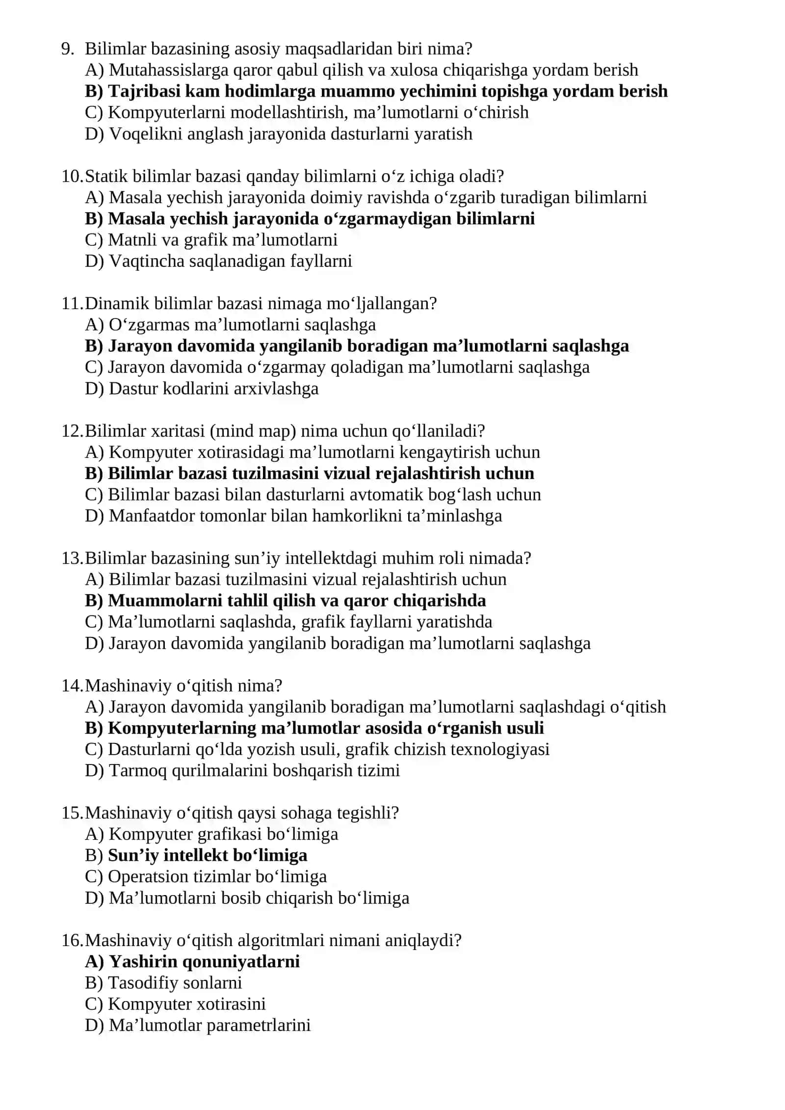 Bilimlar bazasi 2